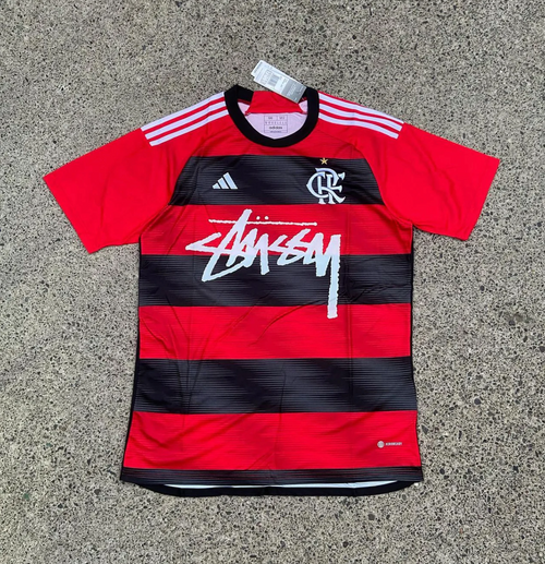 Maillot Flamengo Rouge X Stussy