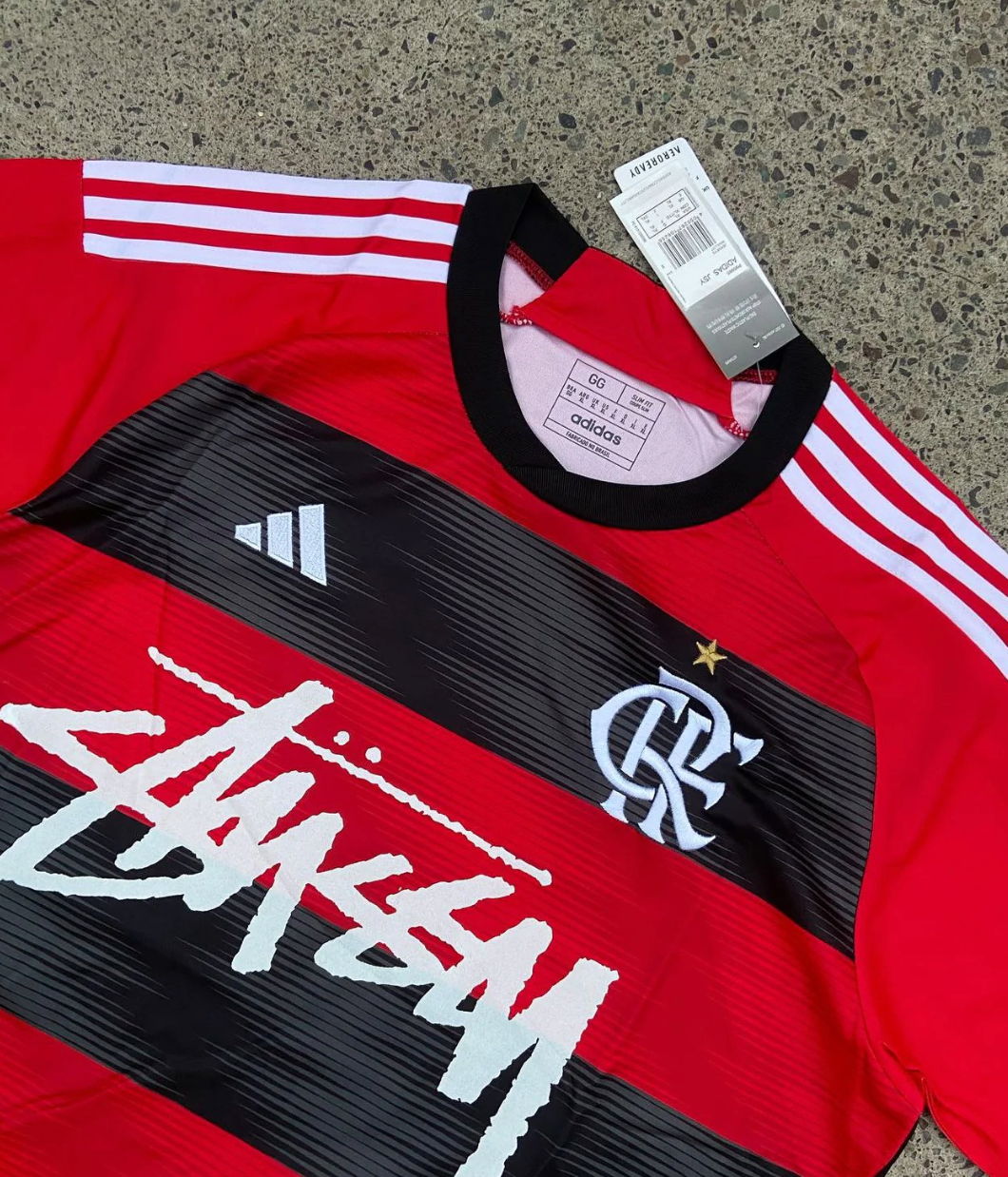 Maillot Flamengo Rouge X Stussy