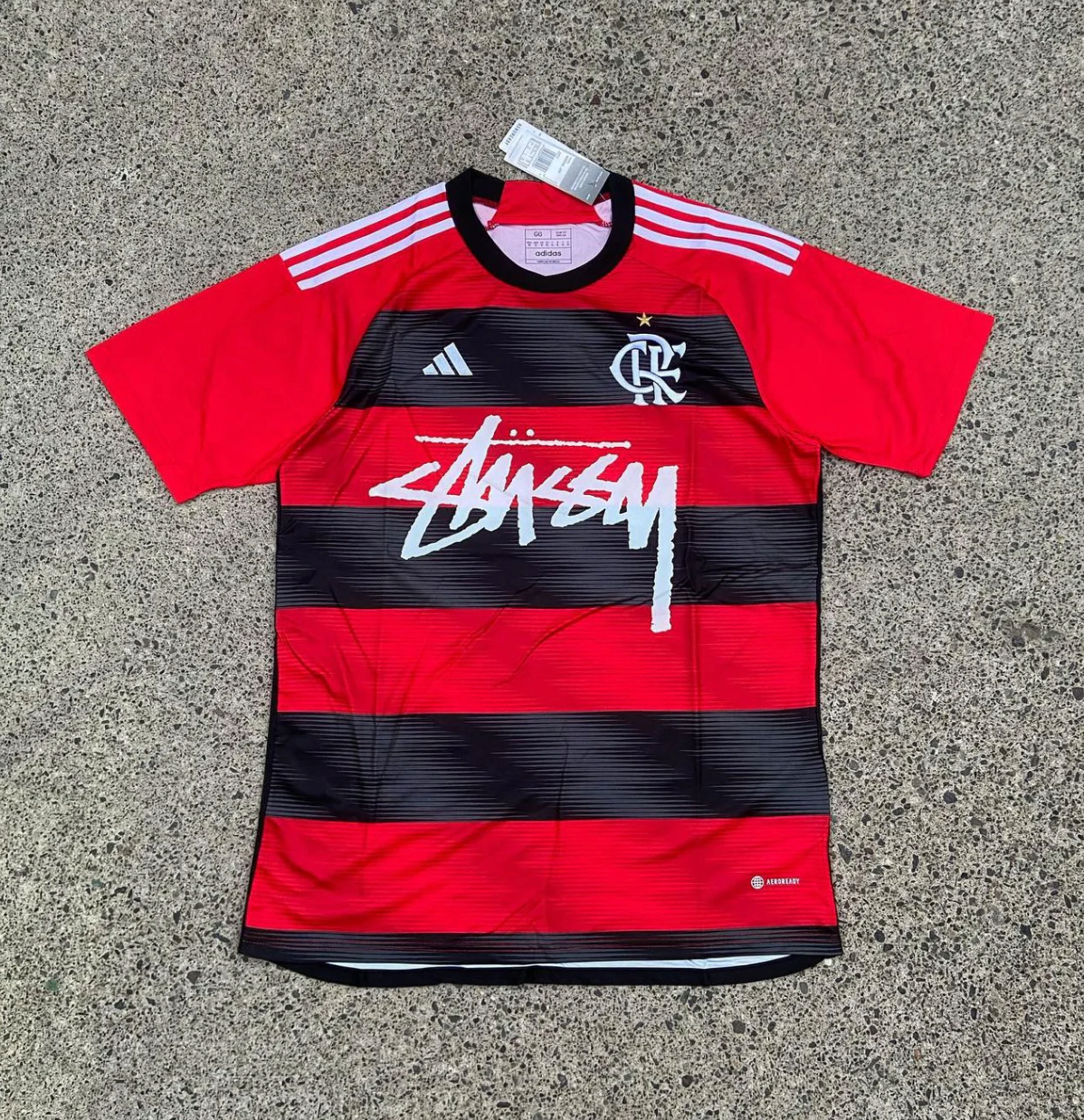 Maillot Flamengo Rouge X Stussy